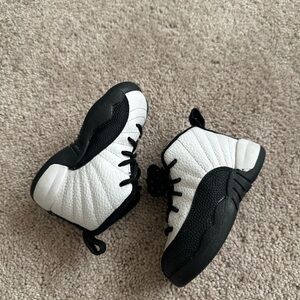 Jordan Kids Black and White Sneakers